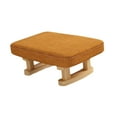 thumbnail image 3 of Taburete pequeño para pies, reposapiés otomano con patas de madera, banco de lino suave, silla rectangular moderna, taburete para dormitorio y comedor, 3 of 9
