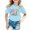 V128-Sky Blue, variant on WhouRiu Girls Back To School T Shirts Short Sleeve Crew Neck Cartoon Graphic Tees Kids Comfortable Cute Casual Tshirt,1-2 Years