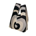 thumbnail image 2 of Bolso de compras de punto,Bolso de hombro de punto Bolso de compras de corazón Bolso de hombro de punto Claridad notable, 2 of 8