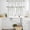 Green White, variant on Yellow Polka Dot Kitchen Curtains Sets for Windows 36 Inch Length, Ombre Abstract White Monochrome Rod Pocket Window Treatments Tier Curtains and Valances Set for Bedroom/Bathroom