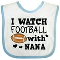 thumbnail image 3 of Inktastic I Watch Football with My Nana Boys Baby Bib, 3 of 4