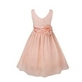 thumbnail image 4 of Kaerm Robe en Chiffon pour Filles Tout-Petits Robe de Demoiselle d'Honneur Corail Rose 6, 4 of 7