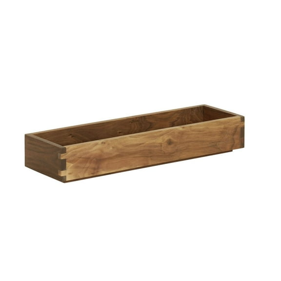 Cal Mil Sydney Walnut Tray, 20 inch Width x 6 inch Depth x 3 inch Height