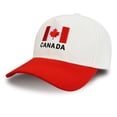 thumbnail image 4 of PMVFHDE Unisex Baseball Cap Canada Day Embroidered Hat Street Hip Hop Style Adjustable Soft Top Baseball Cap, 4 of 6