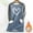 Blue, variant on Women's Fleece Sherpa Blouses Fashion Patchwork Heart Printed Sweatshirts Winter Clothing Tops Lined Velvet Thick Warm Shirts Causal Crewneck Long Sleeve Pullover