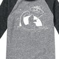 thumbnail image 3 of Instant Message - Sasquatch Nessy UFO - Toddler & Youth Raglan Graphic T-Shirt, 3 of 6