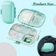 thumbnail image 2 of 5 piezas de 8 compartimentos organizador de pastillas de viaje caja a prueba de humedad pequeño pastillero bolsillo monedero portátil pastillero diario contenedor para medicamentos vitaminas aceite, 2 of 7