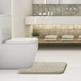 thumbnail image 2 of Bathroom Contour Rug Non Slip Bath Mat Water Absorbent Soft Microfiber Shaggy Bathroom Mat Machine Washable Bath Rug for Bathroom Thick Plush U Shape Toilet Rug (20 x 24, Light Tan), 2 of 6