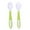 E, variant on quenelle spoon Baby Cutlery Grip Heat-Resistant Twistable Feeding Learning Spoon Fork