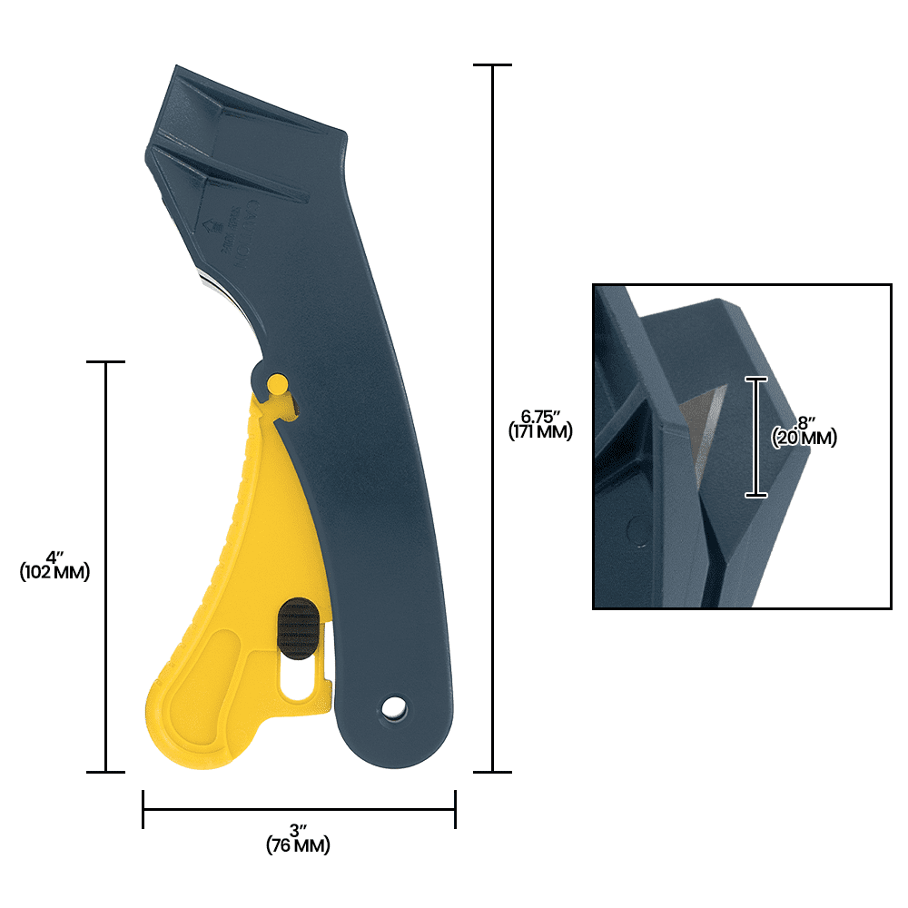 Zenport UK209 Utility Knife/Box Cutter with Safety Lock - 12 Pack