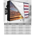 thumbnail image 2 of 4th of July Outdoor TV Cover 40 to 43 Inch Weatherproof, Red Blue Star Patriot Independence Day 600D Oxford TV Covers with Waterproof Zipper, Outside Flat TV Screen Protector Size 40"W x 25"H x 4.5"D, 2 of 7