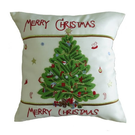 The Holiday Aisle Radke Decorative Embroidered Merry Christmas