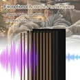 thumbnail image 7 of 2-Piece Wood Slat Acoustic Panels for Stylish Decor and Noise Reduction, 23.62x23.62 Inch Wood Panels for Wall for Interior Wall Decor, 3D Wood Slat Wall Panel/Fluted Sound Absorbing Panel, Walnut, 7 of 7