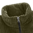 thumbnail image 4 of Men's Corduroy Puffer Jacket Zip Up Stand Collar Vintage Padded Warm Fall Winter Casual Outerwear with Pockets, 4 of 7