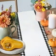 thumbnail image 4 of Plaid Pumpkin Table Runner, Autumn Thanksgiving Kitchen Dining Table Decoration for Home Party Decor 13x36 Inches, 4 of 9