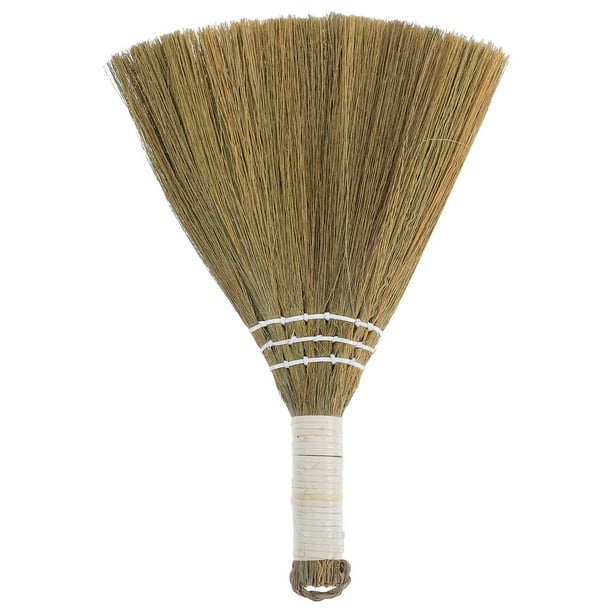 Escoba pequeña de mano, suave y práctica para interiores. Ideal para la limpieza del hogar.