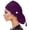 Purple, variant on LPKRT Unisex Scrub Cap With Side Buttons Adjustable Tie Back Working Caps Blue One Size