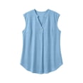 thumbnail image 7 of Yievot Plus Size Tank Tops for Women Trendy Pleated Sleeveless Shirts Side Slit Versatile Casual Tunic Tops, 7 of 7