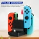 thumbnail image 5 of Cargador para mandos de Nintendo Switch, OLED, Lite, estación de carga 6 en 1 para JoyCon y Pro Controller, soporte de carga para mandos con indicador LED y cable de carga tipo C, 5 of 7