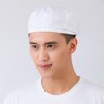thumbnail image 3 of Taluosi Strip Grid Print Unisex Beret Hat Chef Catering Cook Baker Waiter Skull Cap, 3 of 8
