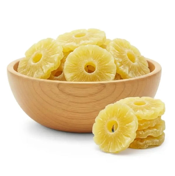 NY SPICE SHOP Dried Pineapple Rings with SO2 - 5 Pound - Tropical Pineapple Circles - Golden Dried Pineapple Slices for Snacks, Desserts & Trail Mix - Sugared Pineapple Wheels for Everyday Use