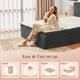 thumbnail image 5 of Toject Queen Size Bed with Memory Foam Mattress, Soft Bed with Matching Headboard, Medium Firm Mattress in a Box, No Assembly Required and No Bed Frame Needed, Bedrooms, Apartment, Gray, 5 of 14