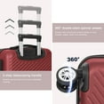 thumbnail image 2 of Sunbee 3 Piece Luggage Sets ABS Hardshell Hardside TSA Lock Lightweight Durable Spinner Wheels Suitcase, 2 of 8