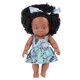 thumbnail image 1 of Muyoka Muñecas negras de 25 cm, muñeca de piel negra africana, juguete de simulación de silicona, muñeca negra de juguete con ropa y horquilla, muñeca negra realista para niña, juguete para regalo Muyoka Hogar, 1 of 7
