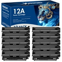 12A Toner Cartridges Compatible for HP 12A Q2612A M1005 LaserJet 1012 1018 1020 1022 1010 1015 3015 3020 3030 3050 3050Z 3052 3055 M1005 M1319 MFP Printer Ink, 10 Pack Q2612D