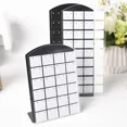 thumbnail image 6 of 48/72Holes Portable Earrings Ear Studs Holder Plastic Jewelry Display Holders Earring Showcase Organizer Stand Storage Rack White Black, 6 of 6