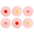 thumbnail image 2 of Wrapables Silicone, Anti-Dust Airtight Mug Covers for Hot and Cold Beverages Cup Lids, (Set of 6), Flowers, 2 of 6
