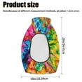 thumbnail image 7 of Uorisanigo ATV Seat Cover Waterproof Colorful Tie Dye 4 Wheeler Seat Cushion Cover for Polaris Sportsman 570 450 850, Polaris Scrambler 400 500 850 1000, Honda Rancher 420, 7 of 7