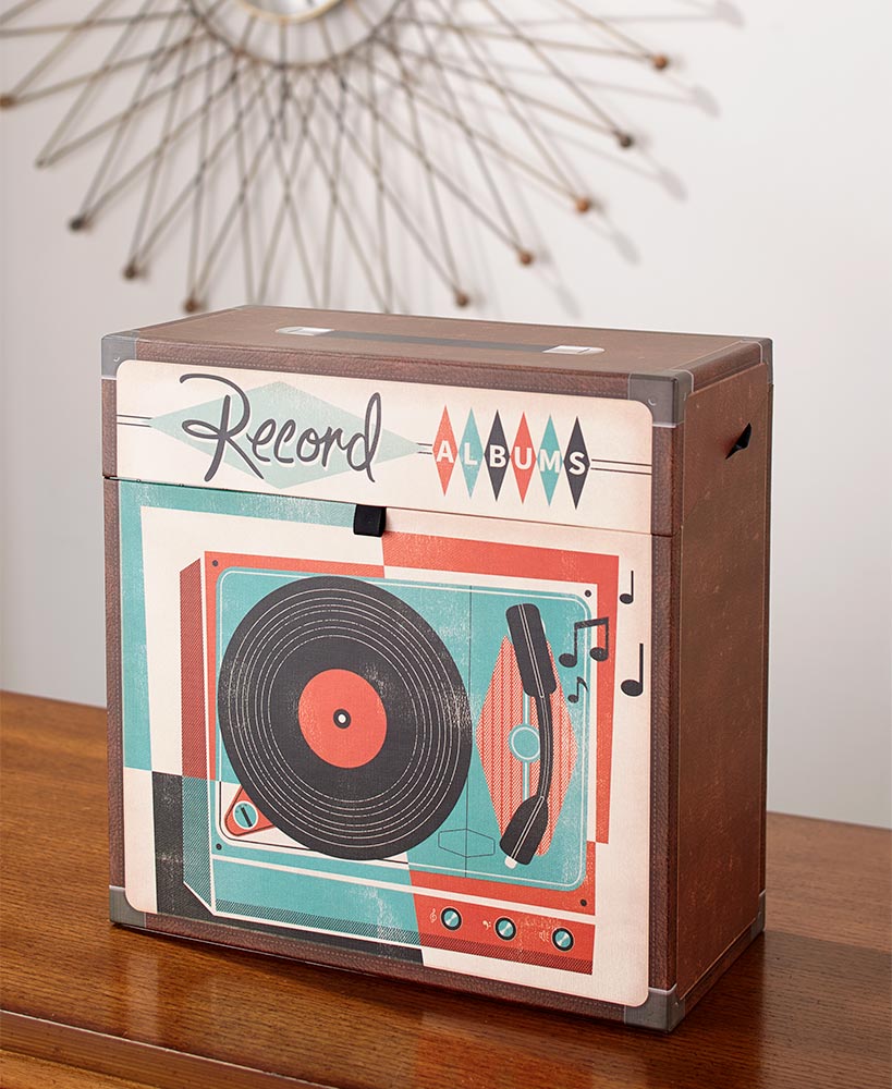Retro Record Album Storage Box