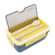 thumbnail image 4 of Fiambrera Térmica, 3 Compartimentos Bento Boxes 1400ml Plástico Silicona Para Oficina Para Escuela ANGGREK Otros, 4 of 8