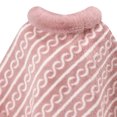 thumbnail image 5 of Fewfanhot Faux Fur Trim Plaid Print Poncho Cape, Thick Warm Fleece Lined Wrap Shrug Coat for Women Fall Winter, 5 of 6