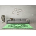 thumbnail image 3 of Ahgly Company Indoor Square Medallion Emerald Green Traditional Area Rugs, 6' Square, 3 of 4