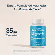 Santo Remedio Magnesium, Supports Muscle Relaxation, Dietary Supplement, Magnesium Citrate 300 mg, No Artificial Flavors, No Artificial Colors, 90 Tablets (90 Servings)
