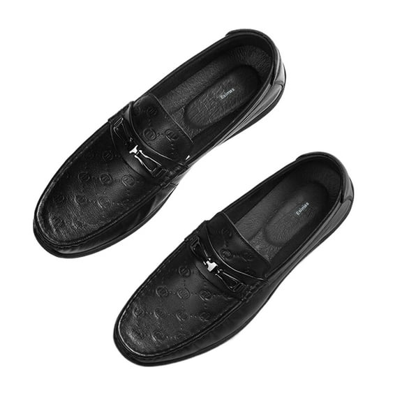 Esimas Dress Shoes, Men's Dress Loafers Slip On Casual Driving Loafer, Black
