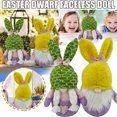 thumbnail image 1 of Xihbxyly Gnomo de Conejo de Pascua, Adorable Gorro Rojo a Cuadros, Decoración Navideña de Primavera, Perfecto para Estanterías y Mesas Del Hogar, Regalo Festivo, Diseño de Muñeca Sin Rostro, 1 Pieza,, 1 of 5