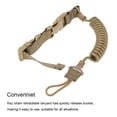 thumbnail image 5 of Youkk Keychain Spring Coil Rope Retractable Key Ring Lanyard Quickly Release Outdoor Camp Picnic Hunting Fishing Holder Women Khaki, 5 of 5