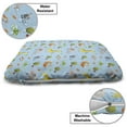 thumbnail image 3 of Alphabet Pet Bed, Continuous Funny Pattern of Animals and Trees with Letters, Chew Resistant Pad for Dogs and Cats Cushion with Removable Cover, 24" x 39", Pale Sky Blue Multicolor, by Ambesonne, 3 of 4