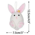 thumbnail image 2 of EGNMCR Room Decor Home Decor Simulated Chicken Home Pendant Wool Rabbit Decoration Rabbit deco, 2 of 2