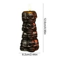 thumbnail image 3 of Luz de Noche Decorativa de Halloween con Forma de Calavera | Material de Vinilo | Pilas Extraíbles | Ideal para Fiestas En Casa | 6,2 X 6,2 X 12,6 Cm | Plateada | 3 Pilas Lr44 | 80 G | 1 Unidad, 3 of 6