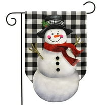 Briarwood Lane Happy Snowman Burlap Garden Flag