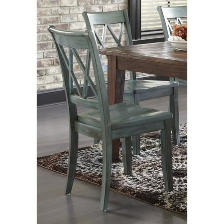 Ashley Furniture Mestler Dining Chair In Antique Blue And Green Canada Ashley Furniture Mestler Dining Chair, Ashley Furniture Blue Dining Room Chairs