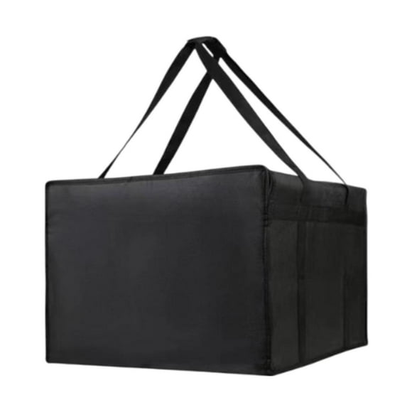 Tnarru Insulated Food Delivery Bag Food Warmer Tote Multipurpose Adult Handbag Cool Bag Grocery Tote for Camping Work Home (Black)
