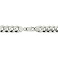 thumbnail image 3 of White Sterling Silver chain Curb Men's 26 in 10.6 mm, 3 of 5