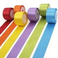 thumbnail image 2 of CHUANK  Premium Polyester Satin Ribbon Set - 6 Assorted Colors (Orange  Pink  Red  Green  Blue  Yellow)  1”” x 5yd Each  Total 30 Yards - For DIY Crafts  Gift Wrapping & Wedding Decoratio, 2 of 7