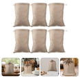 thumbnail image 3 of Shisuyan Linen Food Bags Breathable Rectangular Design for Kitchen Organization 6Pcs Khaki, 3 of 8