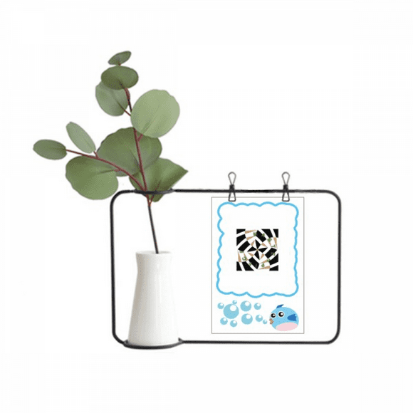Masterpiece Interval Block Confusion Transparent Glass Hanging Vases Decoration Bottle